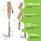 WORKPRO Crack Weeder, 12" Stainless Steel Crevice Weeding Tool