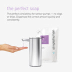 Buy now simplehuman Fragrance Free Moisturizing Liquid Hand Soap Refill Pouch, 34 Fl. Oz, Pack of 6 at indiglob india