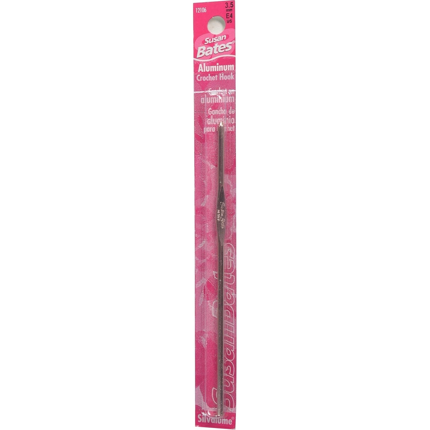 Buy now Susan Bates 5-1/2-Inch Silvalume Aluminum Crochet Hook, 5.5mm, Red at indiglob india