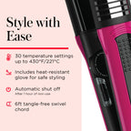 Buy now REVLON Perfect Match Flat Iron - 2-in-1 Hair Straightener and Curling Iron, Triple Oil-Infused Helps Reduce Heat Damage & Restore Hair's Natural Moisture & Shine at indiglob india