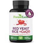 Red Yeast Rice with CoQ10 Supplement - 1215mg Extra Strength Red Yeast Rice Capsules with Alpha Lipoic Acid & Organic Flaxseed, Citrinin Free - 180 Capsules