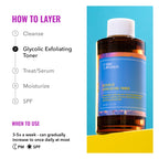 Buy now Good Molecules Glycolic Exfoliating Toner - Hyaluronic and Glycolic Acid Daily Toner for Face - Cleansing Facial Exfoliant for Glowing Even Skin Tone, Skin Care at indiglob india