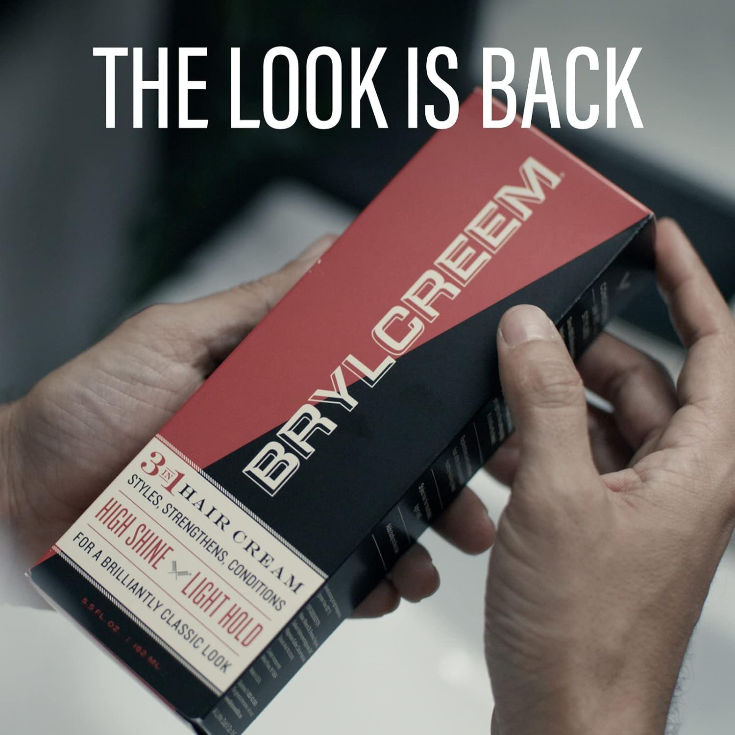 BRYLCREEM 3-in-1 Original High Shine Hair Cream, 3-in-1, 5.5 Fl Oz | High-shine hair cream with light hold for men. Alcohol-free formula conditions & styles without stickiness. Dime-sized amount