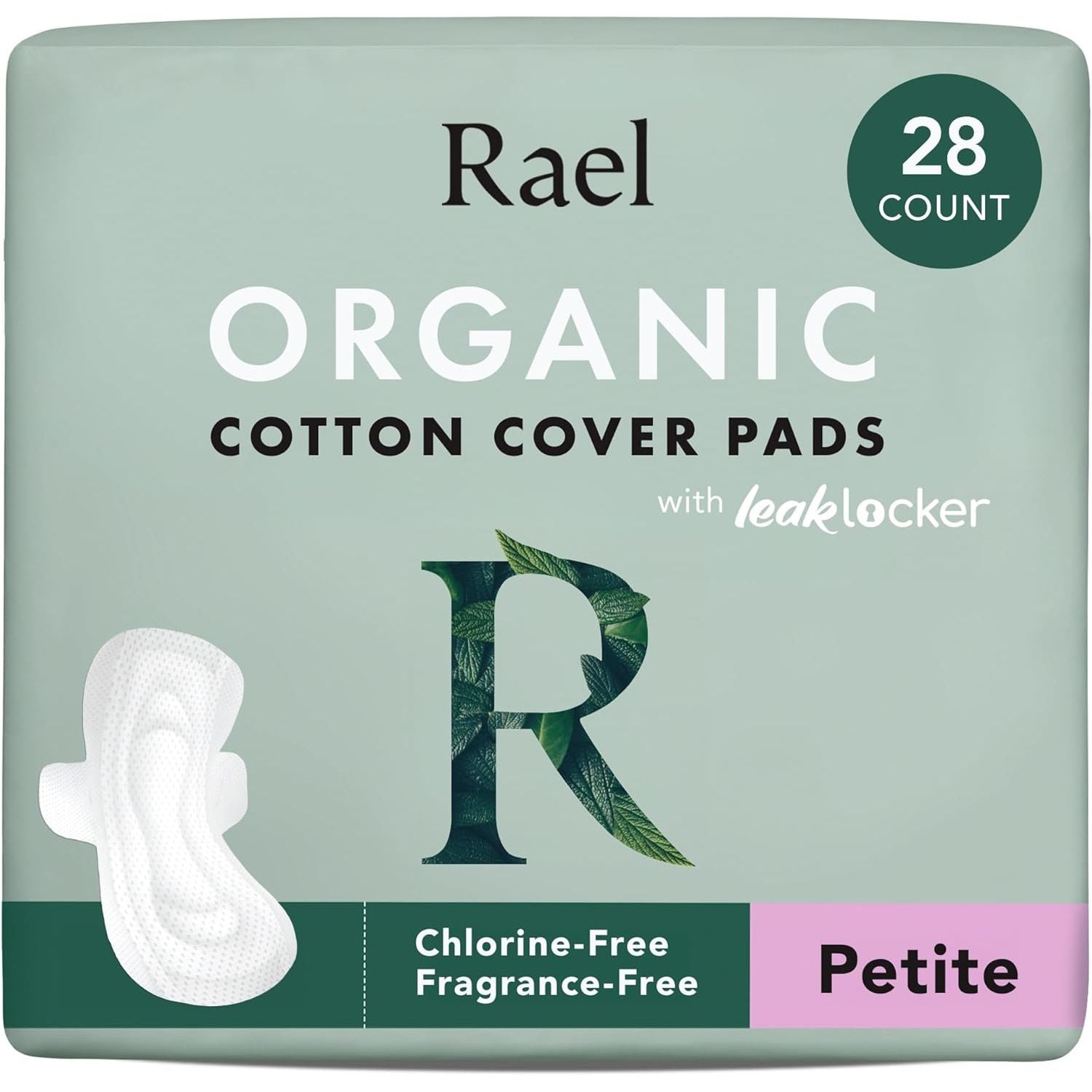Buy now Rael Pads for Women, Organic Cotton Cover - Period Pads with Wings, Feminine Care, Sanitary Napkins, Heavy Absorbency, Unscented (Large, 24 Count) 28 Count (Pack of 1) Small at indiglob india