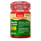Tylenol Proactive Support Muscle & Joint Supplements + Stress, 30 ct | Drug-Free, Tamarind + Turmeric Supplement, Sceletium Extract, Improves Joint Comfort & Flexibility