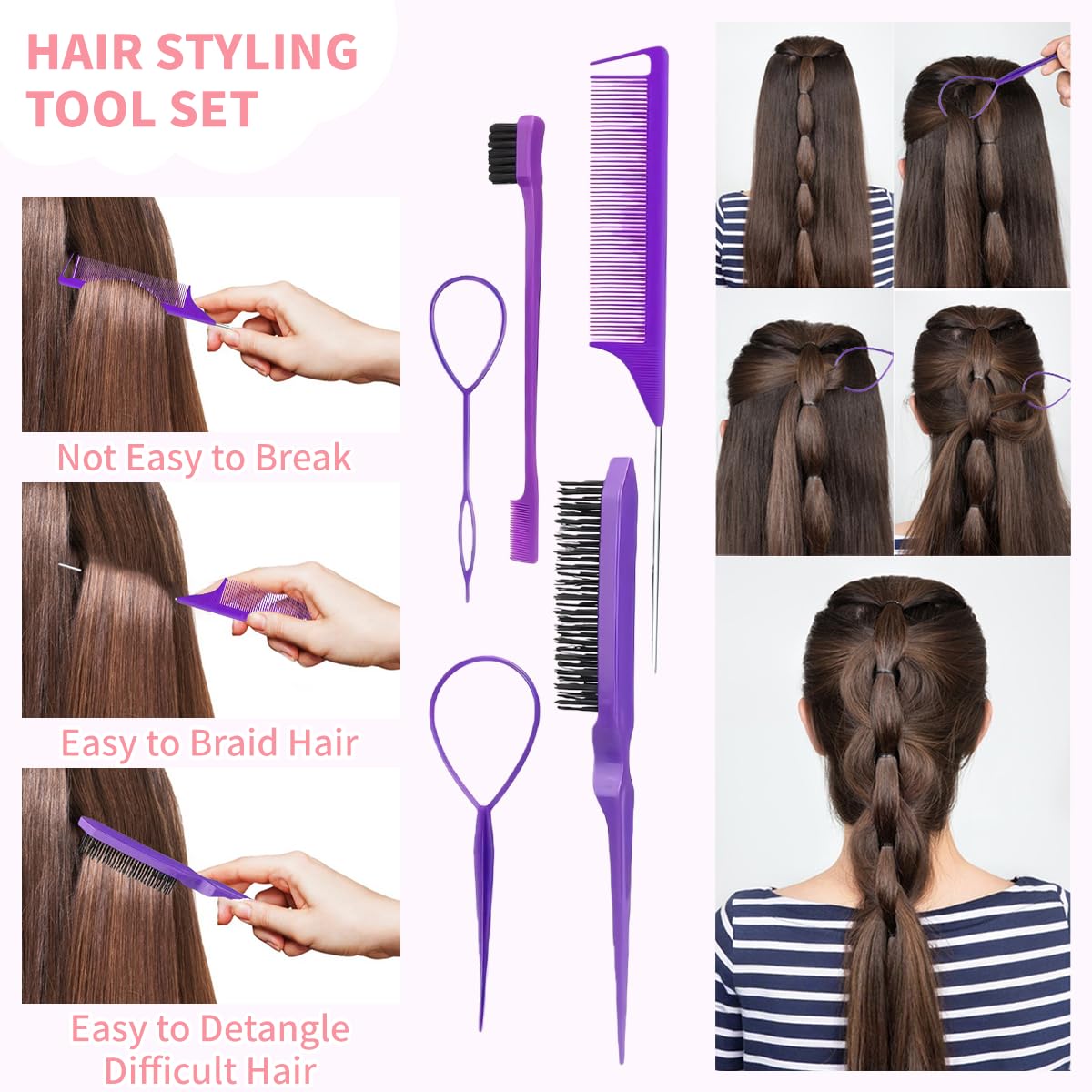 2076 pcs Hair Accessories for Girls Ponytail Holders Toddler Hair Ties with Mini Clip Hair Clips for Girls Rubber Bands Set