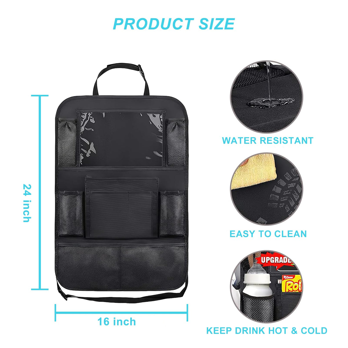 Matenf Backseat Car Organizer with 9 Storage Pockets