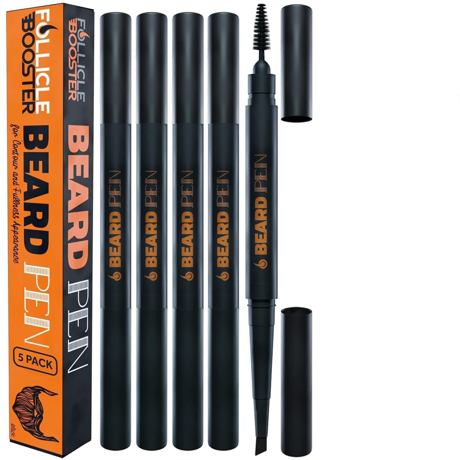 Buy now Beard Pen Filler for Men - Barber Styling Grooming Pencil - Waterproof Proof, Sweat Proof, Long Lasting Solution with Natural Finish - Cover Beard and Scalp Patches in Seconds - Dark Brown 1 Pack 1 Count (Pack of 5) Deep Dark Brown at indiglob india