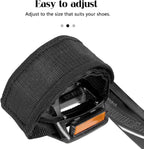 Medsuo 1 Pair Bike Pedal Straps Toe Clips Strap Tape Adjustable Anti-Slip
