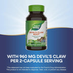 Buy now Natureâ€™s Way Devil's Claw Root, Traditional Joint Support*, 960 mg per 2-Capsule Serving, Gluten-Free, Non-GMO Project Verified, 100 Vegan Capsules (Packaging May Vary) at indiglob india