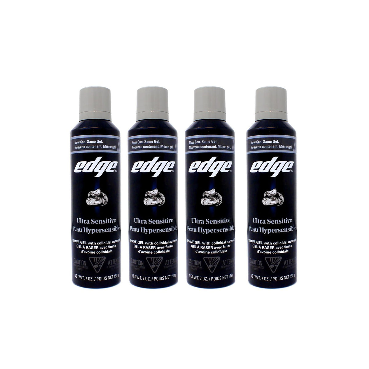Edge Shave Gel Ultra Sensitive, Fragrance Free 7 oz ( Pack of 4)