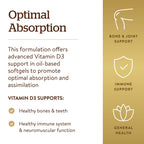 Solgar Vitamin D3 (Cholecalciferol) 25 MCG (1000 IU), 250 Servings | Helps Maintain Healthy Bones & Teeth, Immune System Support, Non-GMO, Gluten Free, Dairy Free - 250 Softgels