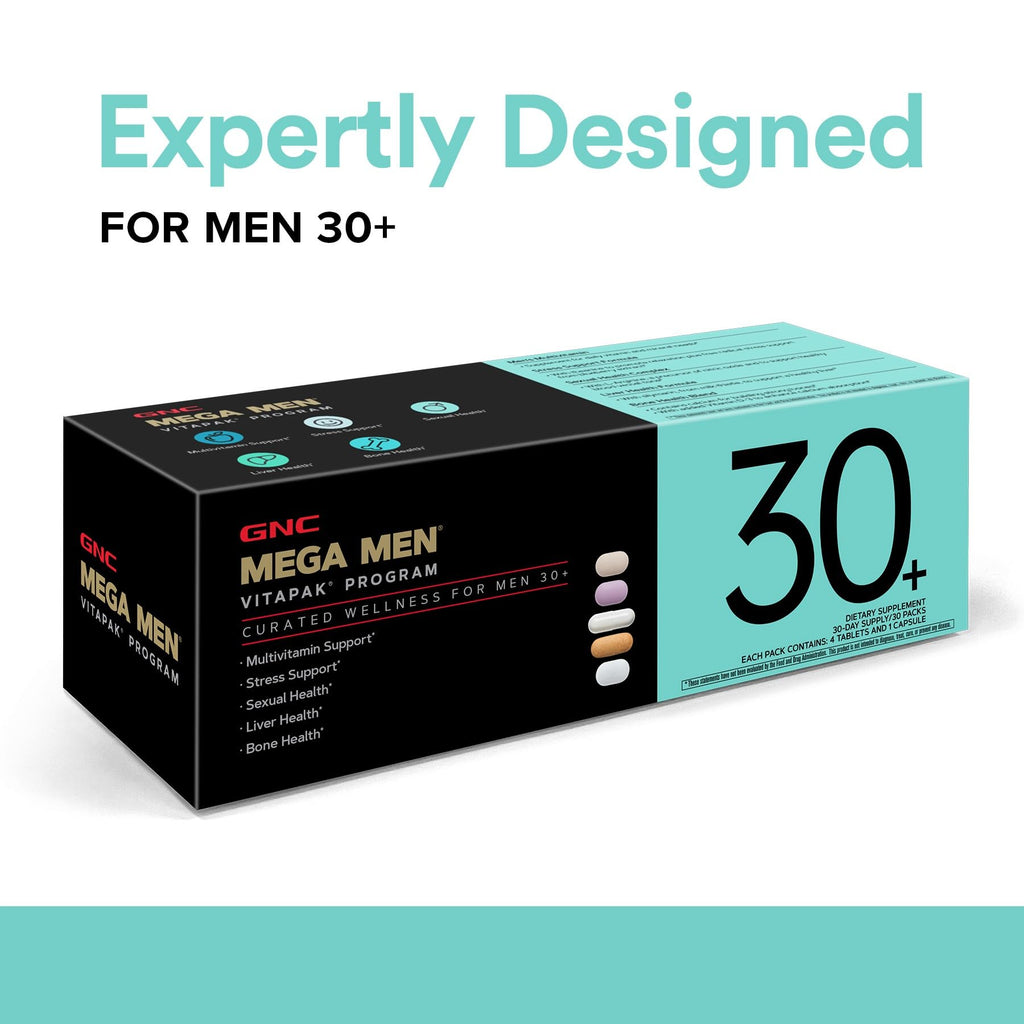 Buy now GNC Men's 30+ Vitapak Program | 5-in-1 Daily Multivitamins and Minerals | Supports Healthy Bones and Stress Relief | 30 Servings at indiglob india
