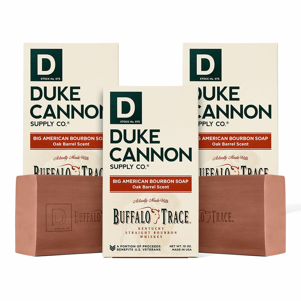 Buy now Duke Cannon Supply Co. Big Brick of Soap Bar for Men Big American Bourbon (Charred Oak Barrel Scent) - Extra Large, All Skin Types, 10 oz. (3 Pack) at indiglob india
