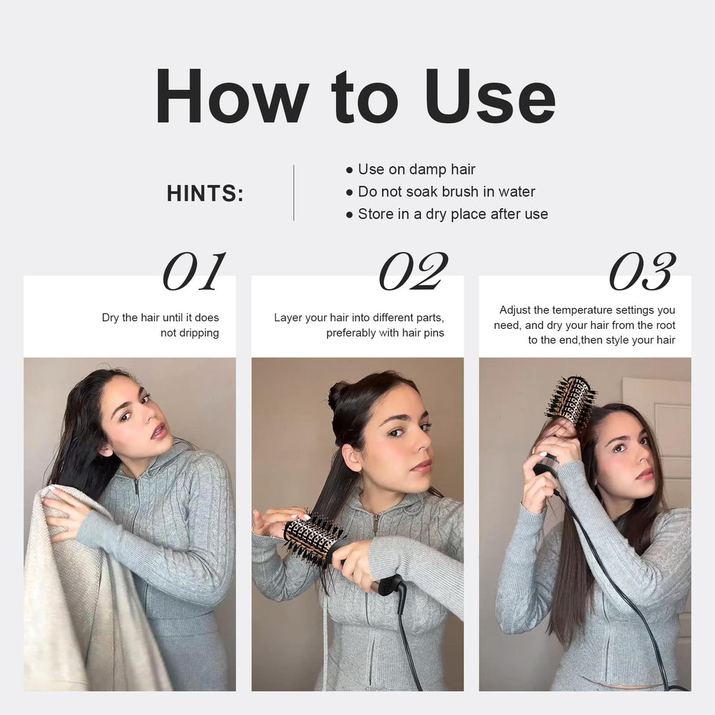 Learn how to use the 4-in-1 Travel Dual Voltage Hair Dryer with easy steps for perfect results. Premium imported device.