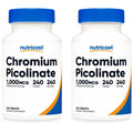 Nutricost Chromium 1000mcg, 240 Tablets - Gluten Free, Non-GMO (Pack of 2)