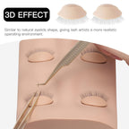 Buy now Pretty memory Lash Mannequin Head with 2 Pairs of Removable Practice Eyelids, Realistic Eyelash Mannequin Head, Soft-Touch Lash Extension Supplies for Practice at indiglob india