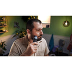 Buy now Philips Norelco Multigroom 5000 Series, All-in-One Trimmer and Hair Clipper, 18-Piece Men's Grooming Kit for Beard, Face, Hair, Body and Intimate Areas, No Blade Oil Needed, Model MG5910/49 at indiglob india