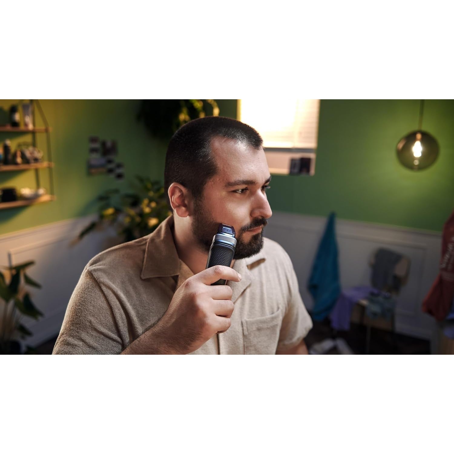 Buy now Philips Norelco Multigroom 5000 Series, All-in-One Trimmer and Hair Clipper, 18-Piece Men's Grooming Kit for Beard, Face, Hair, Body and Intimate Areas, No Blade Oil Needed, Model MG5910/49 at indiglob india