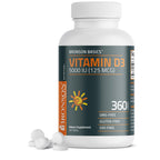 Bronson Vitamin D3 5000iu (125mcg) Non-GMO Gluten-Free Soy-Free 360 Tablets | Immune, Bone, Joint, Breast, Heart, and Colon Health Supplement