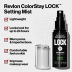 Buy now Revlon Colorstay 24 Hr Lock Setting Mist, Keeps Face Makeup from Melting & Fading, Mattifying, Blurring & Oil Absorbing Spray, Transfer-Proof & Mask Friendly, 1.9 fl oz at indiglob india