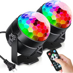 Buy now Luditek 2-Pack Sound Activated Party Lights with Remote Control, Disco Ball Light, DJ Strobe Lamp for Home Room Dance Party Supplies White Elephant Gifts Birthday Christmas Halloween Party Decorations Default at indiglob india