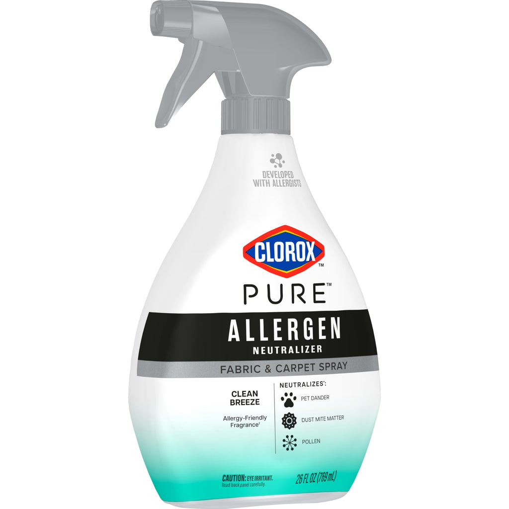 Buy now Clorox PURE Allergen Neutralizer Fabric and Carpet Spray, Clean Breeze, 26 Fluid Ounces at indiglob india
