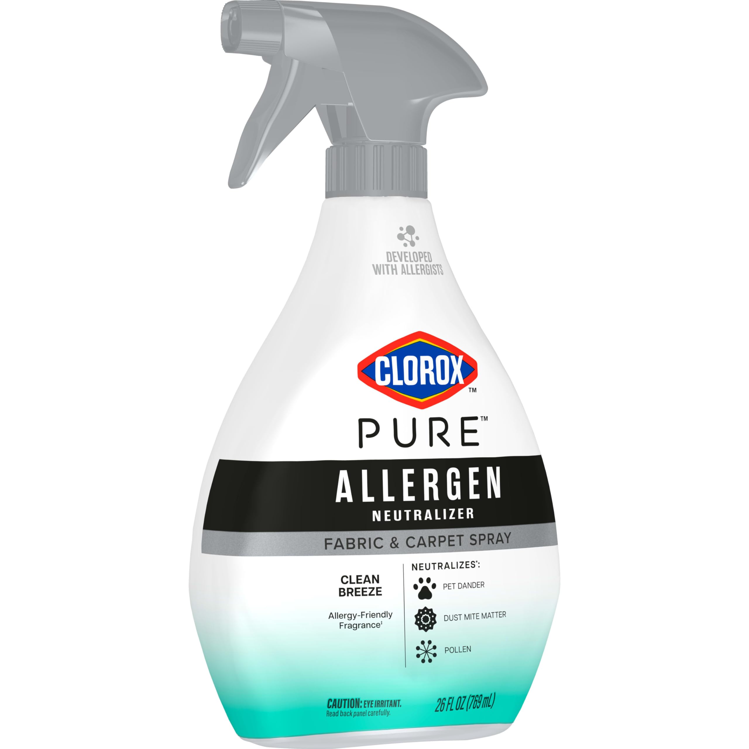 Buy now Clorox PURE Allergen Neutralizer Fabric and Carpet Spray, Clean Breeze, 26 Fluid Ounces at indiglob india
