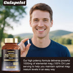 21 in 1 Liposomal 1400mg Magnesium Complex (Citrate, Glycinate, Malate etc) Capsule - 12 Active Types Magnesium with Vitamin D3, B6, B12, C, Ashwagandha & CoQ10 for Women & Men - Support Bone & Muscle