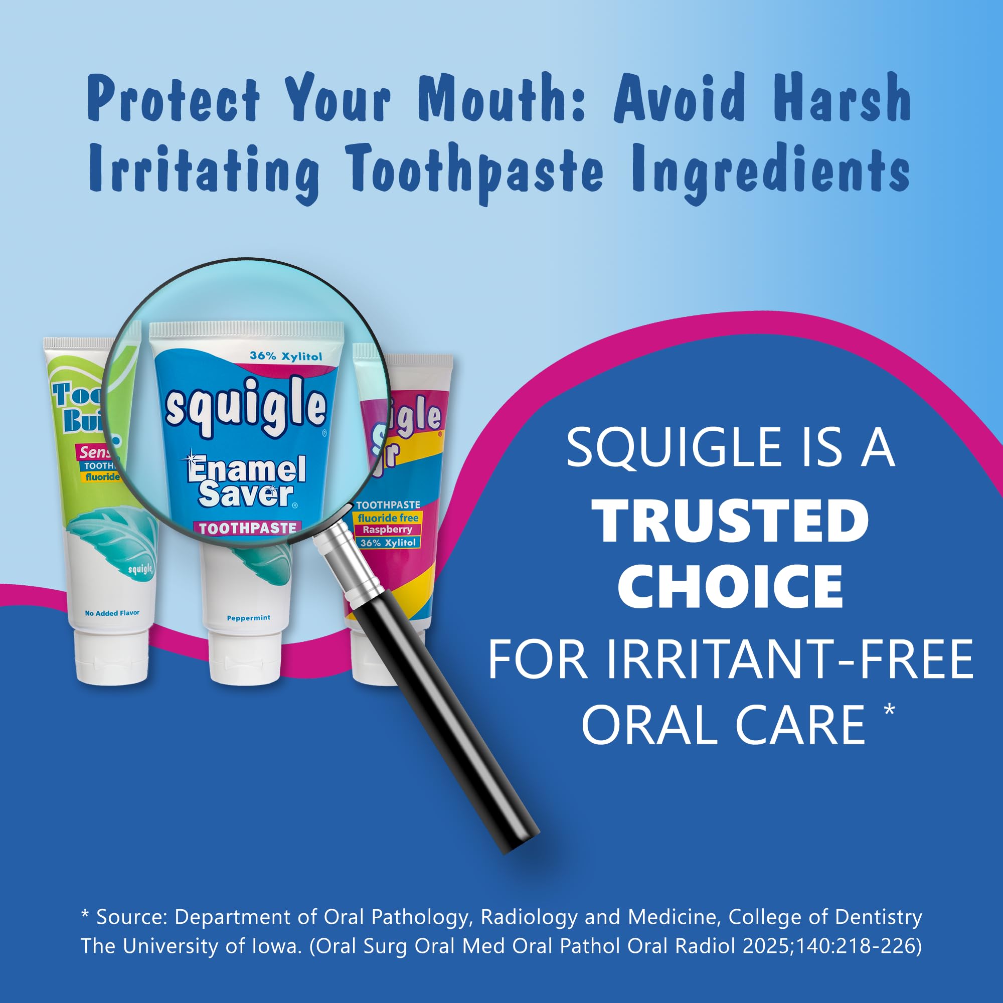 Buy now Squigle Enamel Saver Toothpaste : 36% Xylitol. with Fluoride. SLS Free. Prevents Canker Sores, Bad Breath, Perioral Dermatitis, Chapped Lips. Soothes & Protects Dry Mouths - 1 Pack at indiglob india