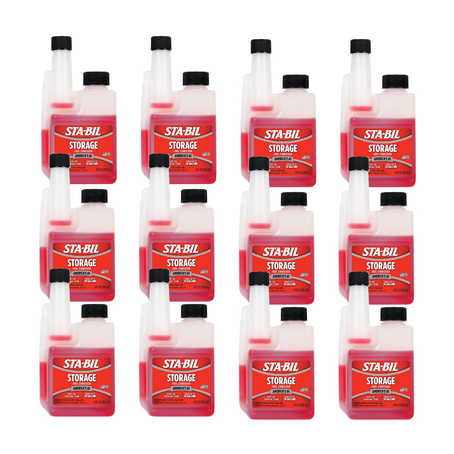 Buy now STA-BIL Storage Fuel Stabilizer | Keeps Fuel Fresh for 24 Months, Prevents Corrosion, Gasoline Treatment Additive that Protects System, Gas Stabilizer for Storage, 4 oz. 8 Fl Oz (Pack of 12) Single at indiglob india