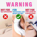 TDANCE Eyelash Extension Glue /0.5-1 Sec Dry/Retention – 7 Weeks/Lash Extension Glue for Professional Use Only (0.17 fl. oz / 5ml)