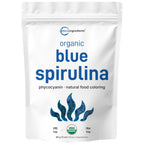 Organic Blue Spirulina Powder (Phycocyanin Extract), 30 Servings - No Fishy Smell, 100% Vegan Protein from Blue-Green Algae, Natural Luminous Food Coloring for Smoothies, Baking, Drinks & Cooking