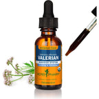Herb Pharm Valerian Alcohol-Free Extract: Organic Liquid Glycerite for Sleep & Relaxation, Calming Nighttime Sleep Support Supplement for Adults, Sugar-Free, Up to 24 Week Supply, 4 oz
