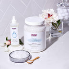 NOW Foods Solutions, Magnesium Flakes, 100% Pure, from the Ancient Seabed, Highly Concentrated, 54-Ounce