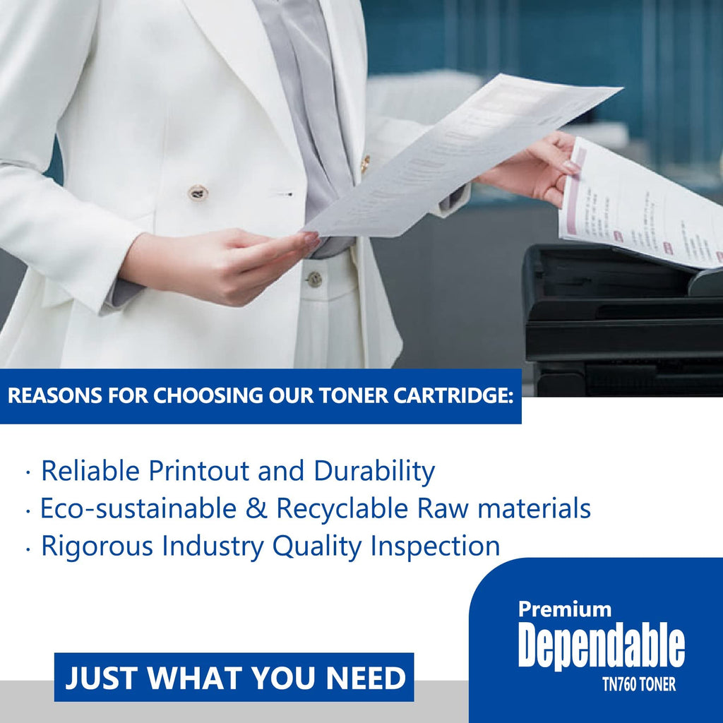 TN-760 High-Yield Black Toner Cartridge Twin Pack, TN-760 2PK