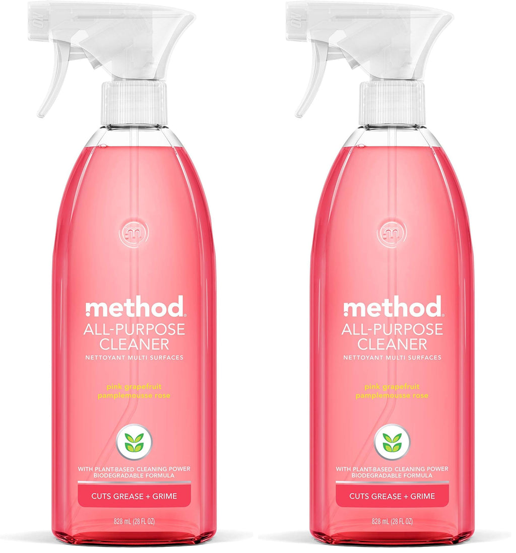 Buy now Method All-Purpose Cleaner, Pink Grapefruit, Perfect for Most Counters, Tiles, Stone, and More, 28 oz spray bottle at indiglob india