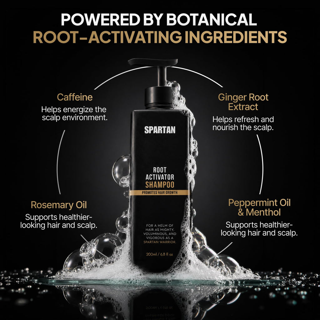 SPARTAN™ Root Activator Shampoo For Men - Hair Growth Shampoo for Hair Loss and Thinning Hair