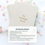 Duncan & Stone Hardcover Birthday Book & Baby Memory Album, 72 Pages