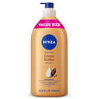 NIVEA Cocoa Butter Body Lotion for Dry Skin with Hyaluronic Acid, 33.8 Oz