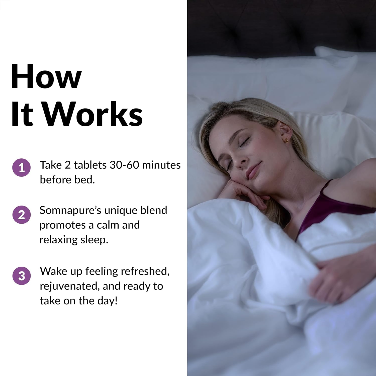 Buy now Force Factor Somnapure Drug-Free Sleep Aid for Adults for Occasional Sleeplessness with Melatonin & Valerian, Non-Habit-Forming Sleeping Pills, Fall Asleep Faster, Wake Up Refreshed, 60 Tablets at indiglob india
