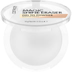 Catrice Magic Shine Eraser Gel-To-Powder, Instant Mattifying Setting Powder | Blurs Pores & Imperfections, Lightweight, Controls Shine, Translucent Matte Finish; Fragrance Free, Cruelty Free, 0.35 oz