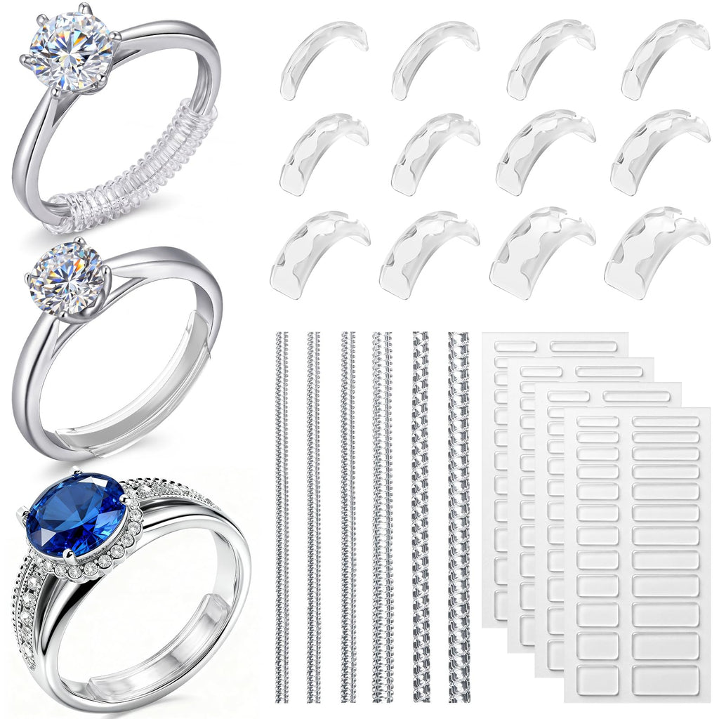 114Pcs 3-in-1 Ring Sizers for Loose Rings, Anti-Slip, Reduce 0.5-1 Size