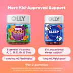 OLLY Kids Friendly Fiber Gummy, Digestion Support* Dietary Fiber - 50 Count