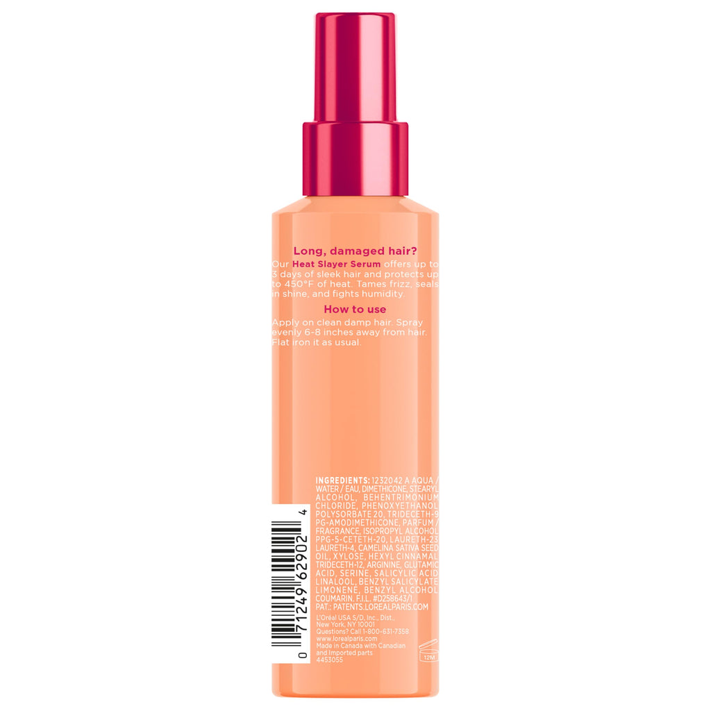 L'Oreal Paris Elvive Dream Lengths Heat Slayer Pre-Iron Spray Leave-In, 4.4 Ounce | 4.4
