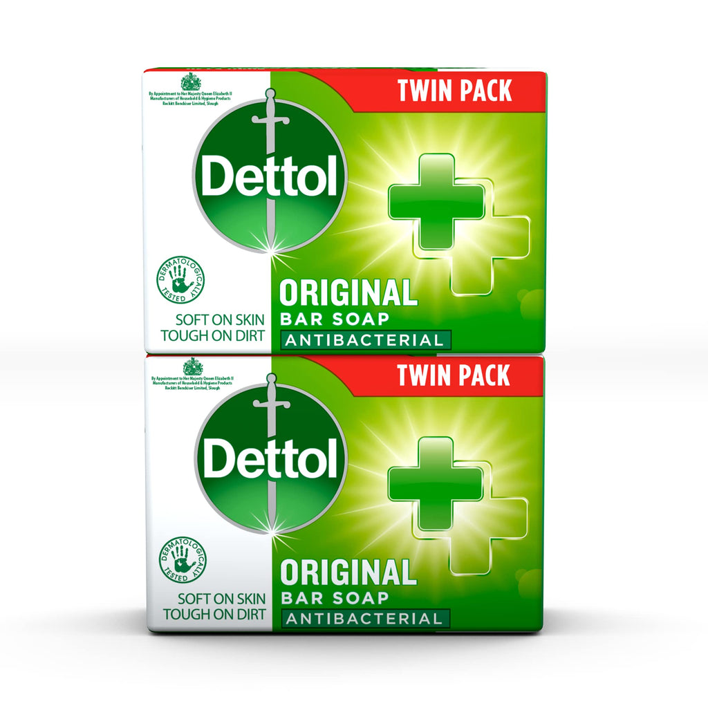 Buy now Dettol Anti Bacterial Original Soap 100g Twin Pack Dermatologically Tested at indiglob india