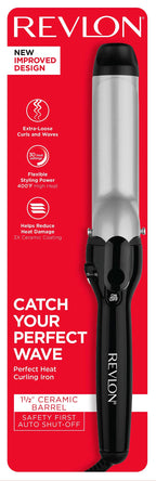 Buy now Revlon Perfect Heat Triple Ceramic Curling Iron | For Silky Smooth Loose Curls (1-1/2 in) at indiglob india