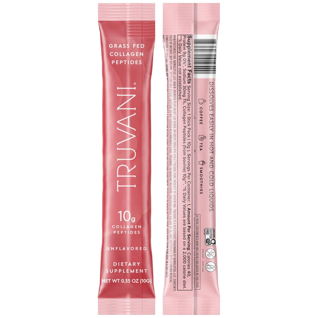 Truvani Hydrolyzed Collagen Peptides | Unflavored | 28 Servings | 20g Grass-Fed Collagen Protein Powder | Promotes Hair, Nail, Skin, and Joint Health | Keto | Gluten & Dairy Free