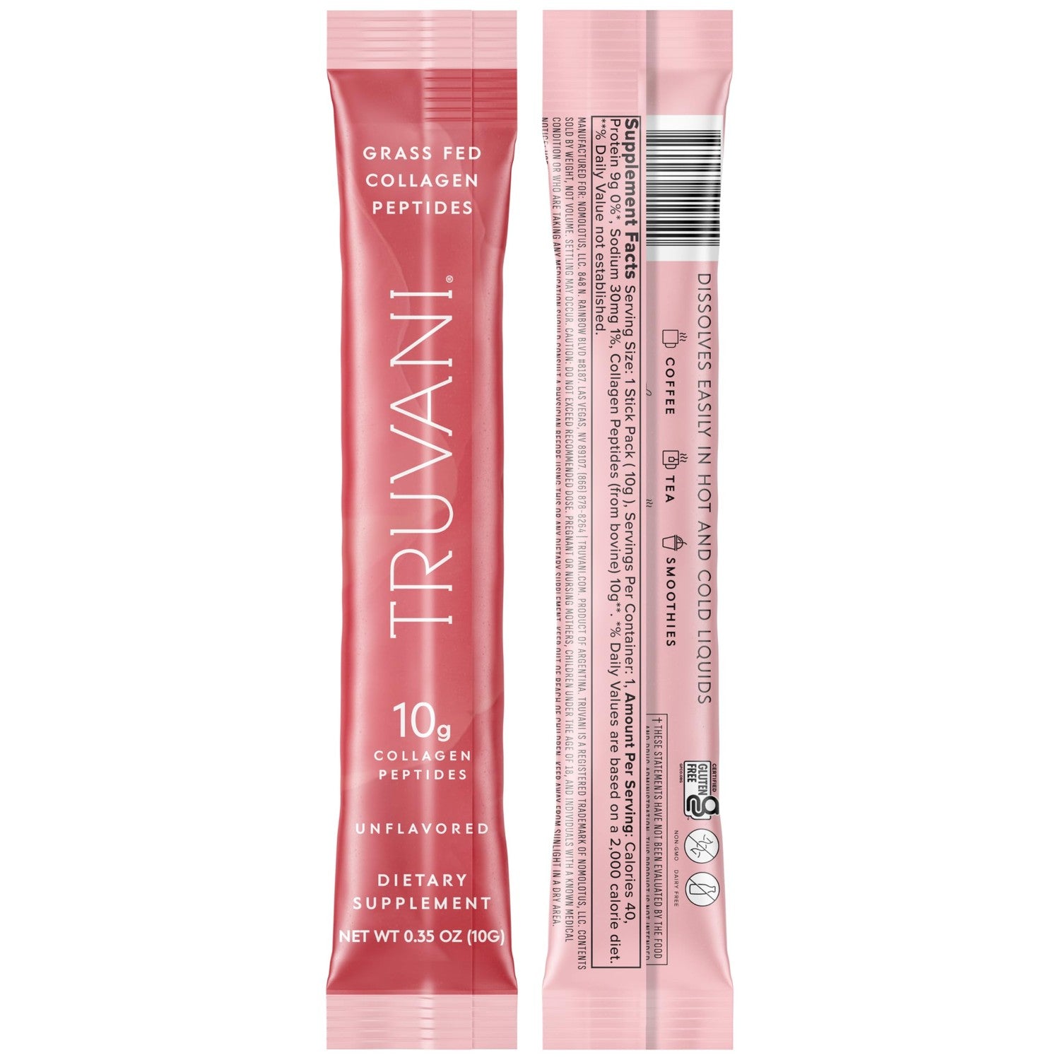 Truvani Hydrolyzed Collagen Peptides | Unflavored | 28 Servings | 20g Grass-Fed Collagen Protein Powder | Promotes Hair, Nail, Skin, and Joint Health | Keto | Gluten & Dairy Free