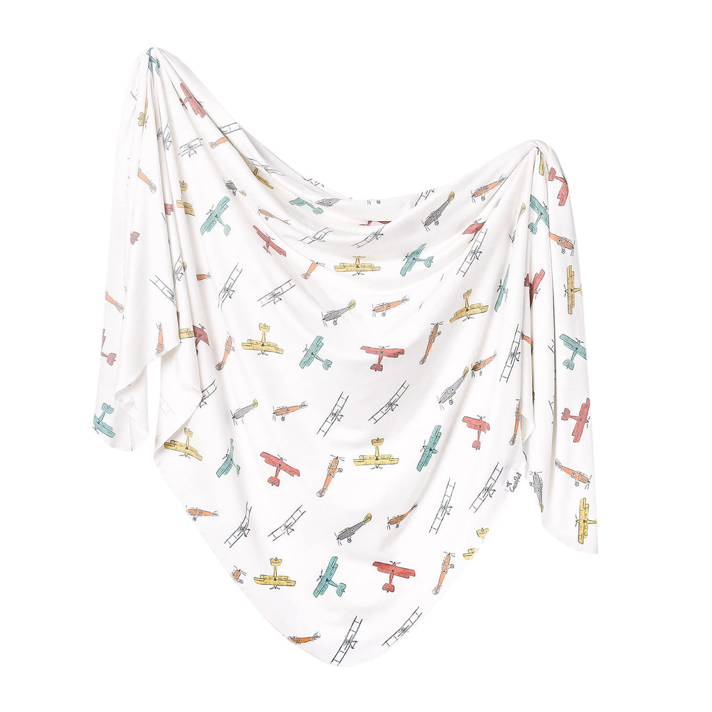 Buy now Copper Pearl Large Premium Knit Baby Swaddle Receiving Blanket Ace at indiglob india
